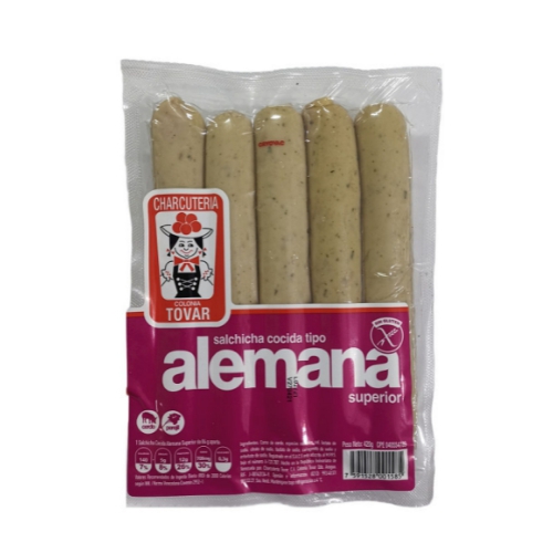SALCHICHA C TOVAR ALEMANA 5 UND