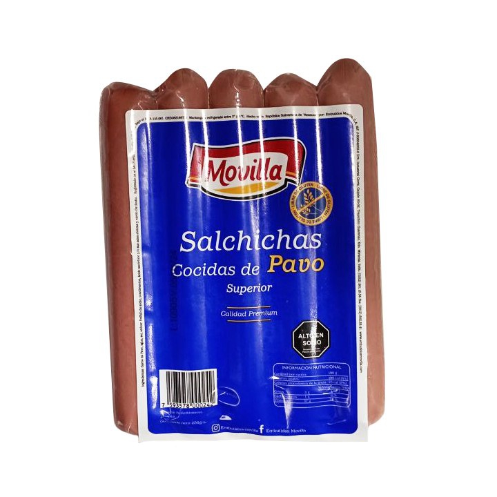 SALCHICHA MOVILLA PAVO 250GR