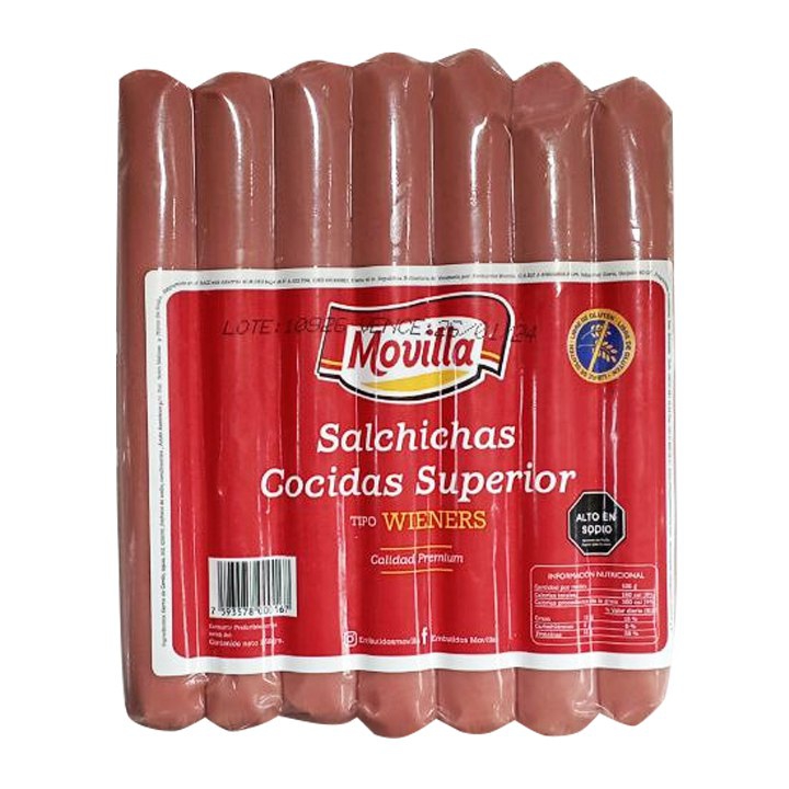 SALCHICHA MOVILLA WIENERS 250GR